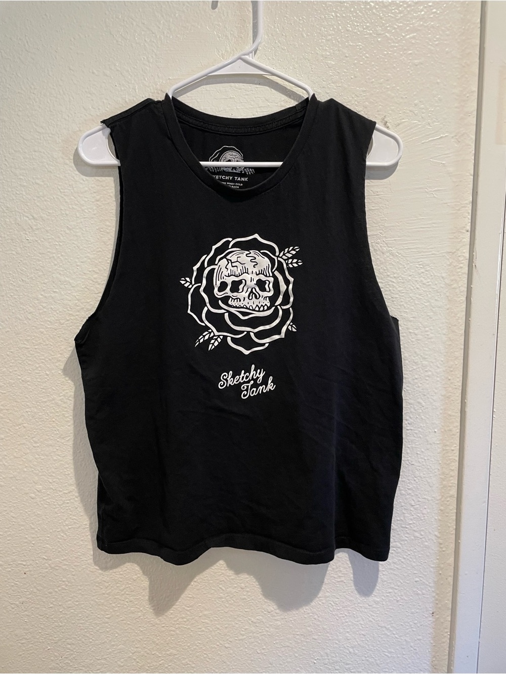 Lurking Class by Sketchy Tank Custom Muscle Tee | 💀🌹 | Mens M Skate Tank